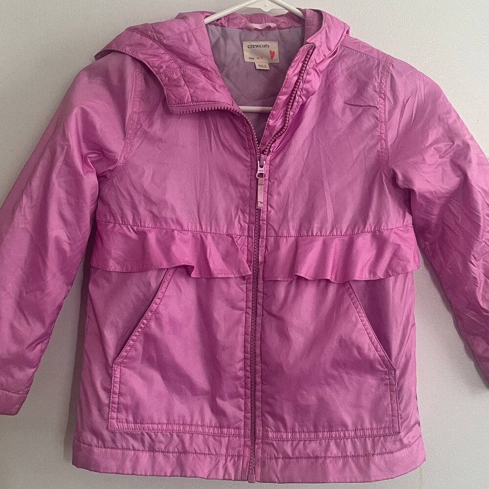 Pink Crewcuts Windbreaker, Size 6/7